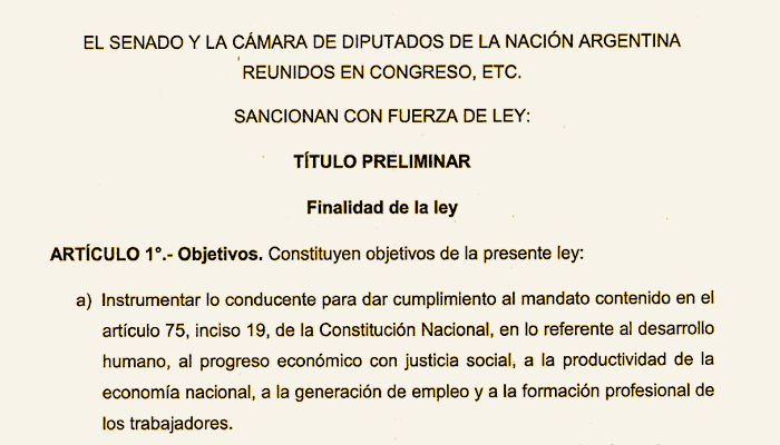 Regularización del Empleo No Registrado 2017